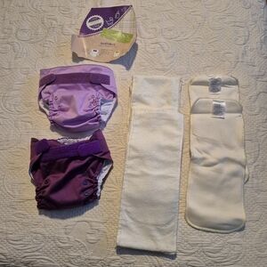 Ecopipo 2 All in One diaper bundle fit 5kg to 16kg 2 covers, 4 liners NEW